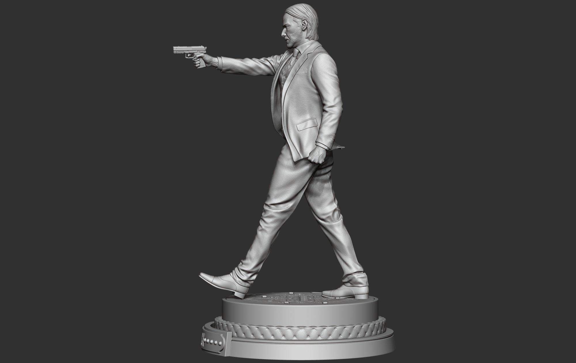 John Wick 3D Model 3D print model_10