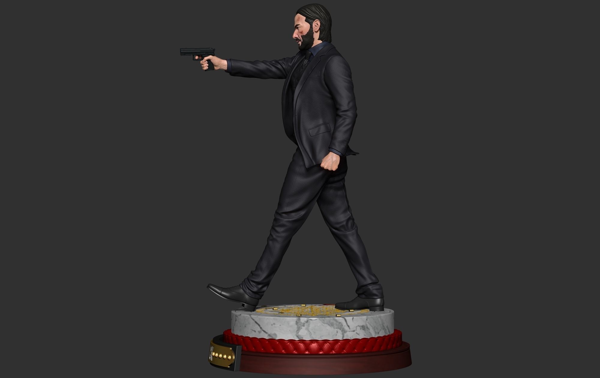 John Wick 3D Model 3D print model_9