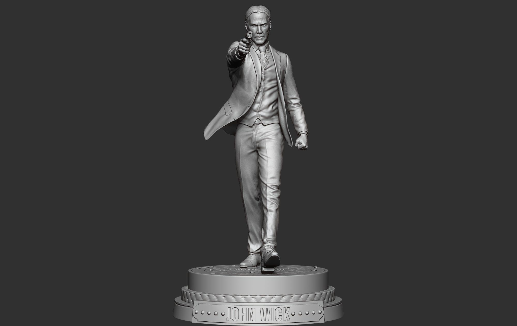 John Wick 3D Model 3D print model_6