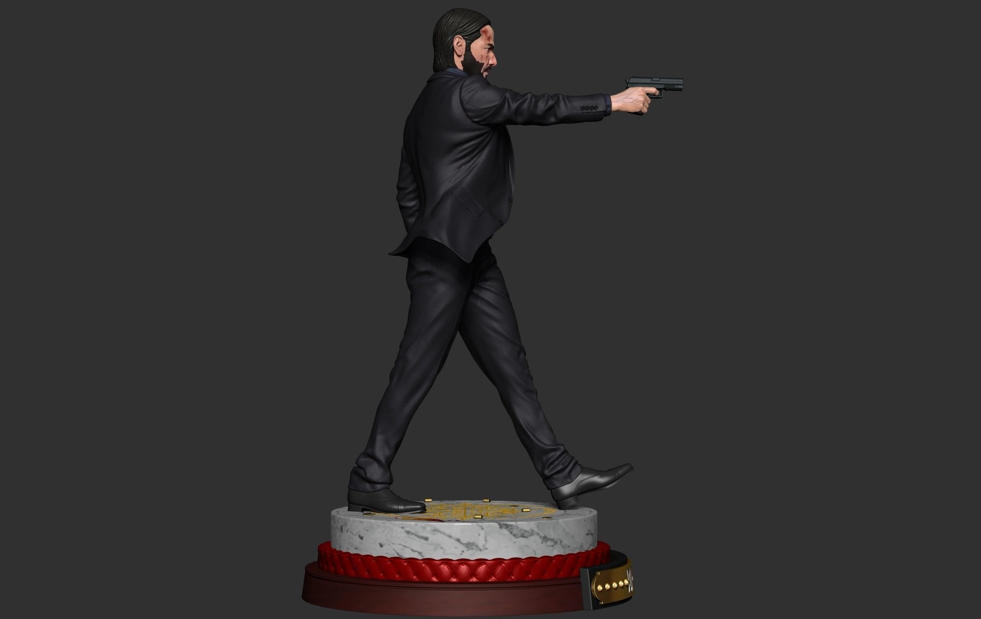 John Wick 3D Model 3D print model_17