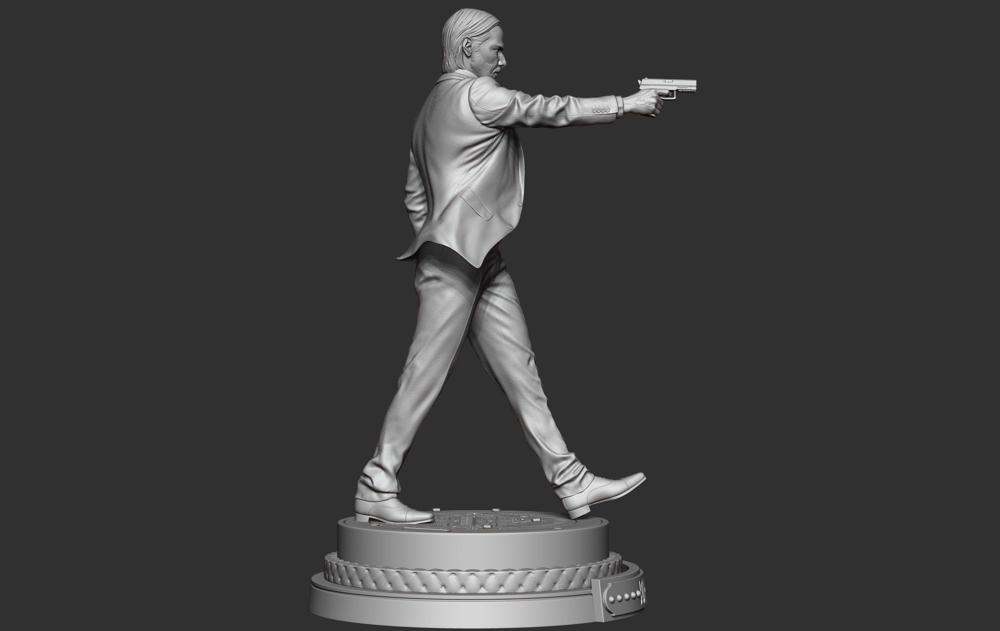 John Wick 3D Model 3D print model_18