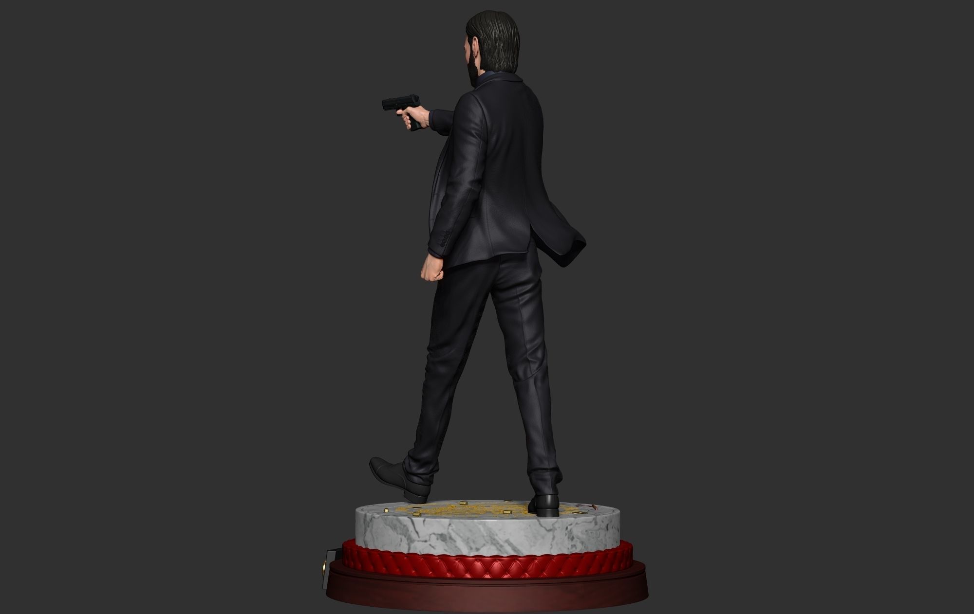 John Wick 3D Model 3D print model_11
