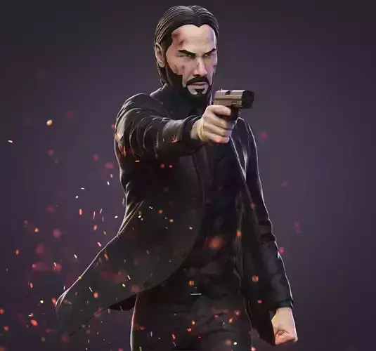 John Wick 3D Model 3D print model