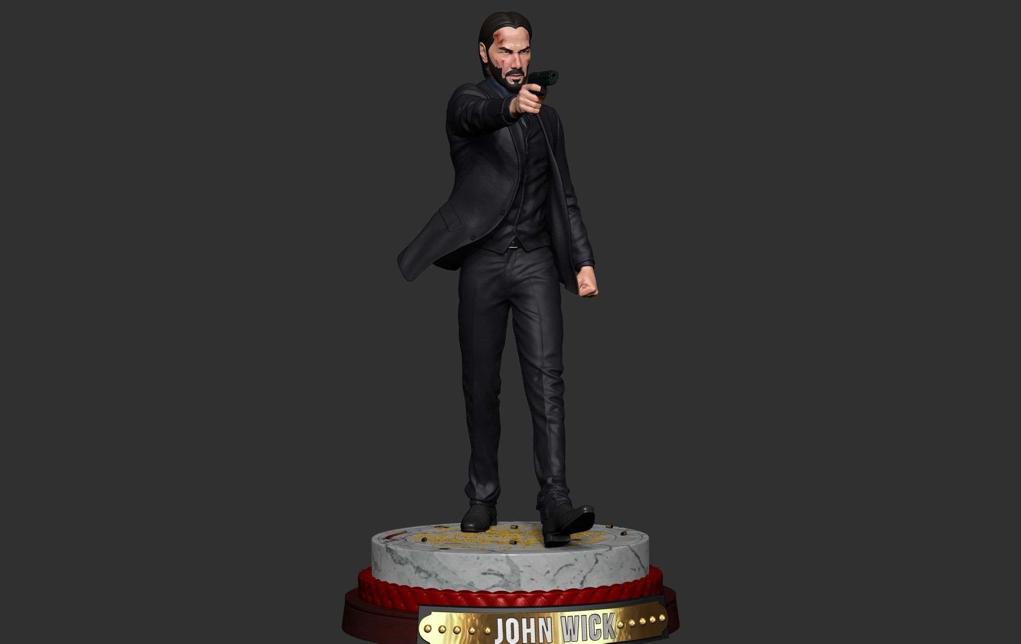 John Wick 3D Model 3D print model_3