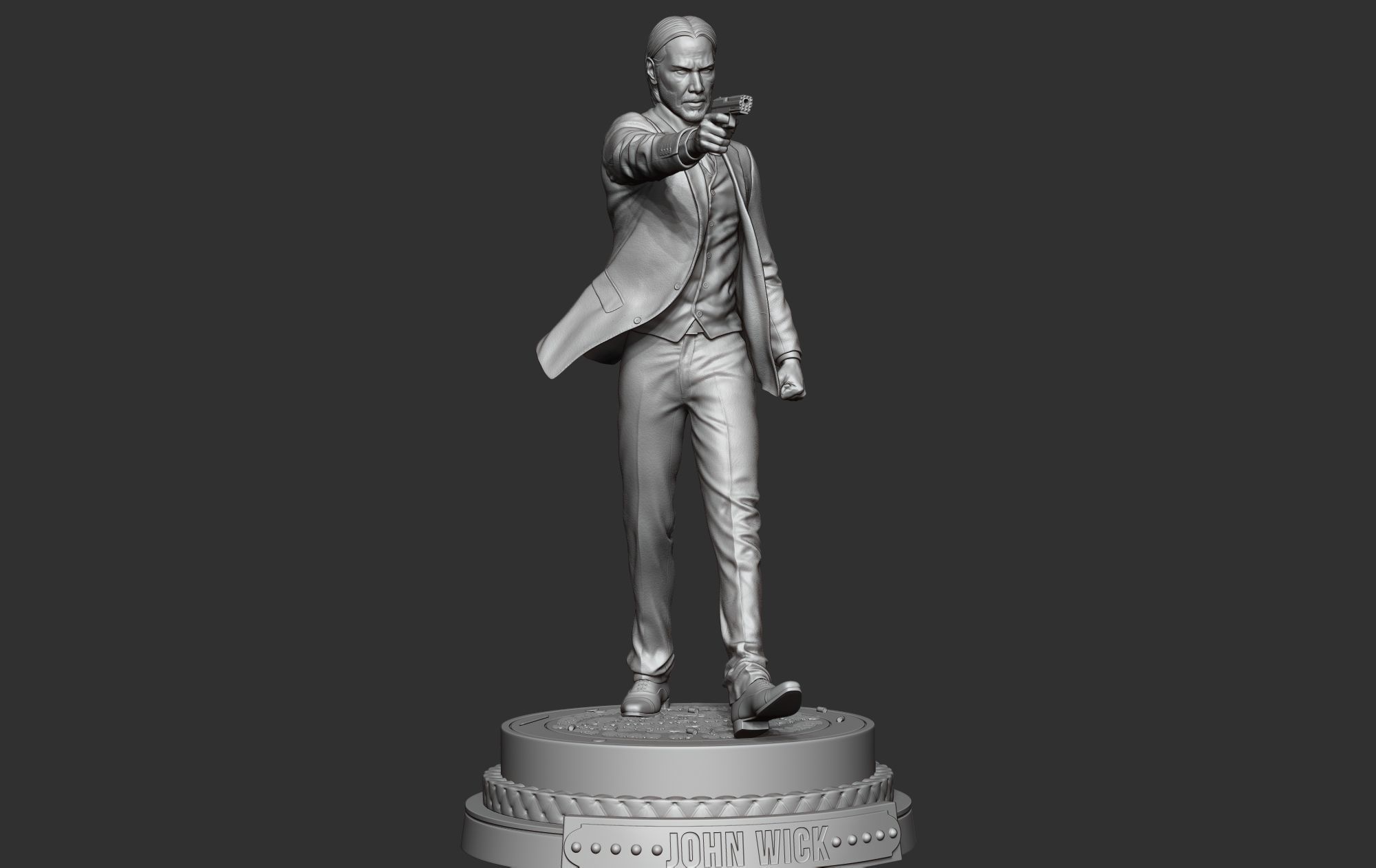 John Wick 3D Model 3D print model_4