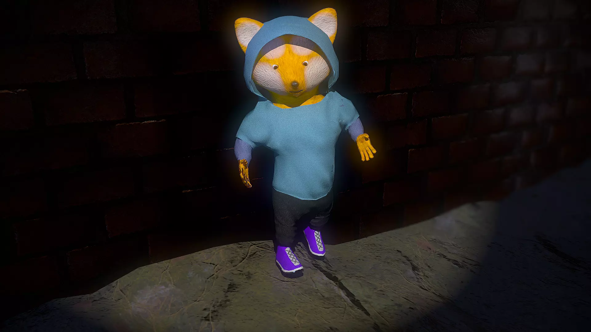Racoon Character Free low-poly 3D model