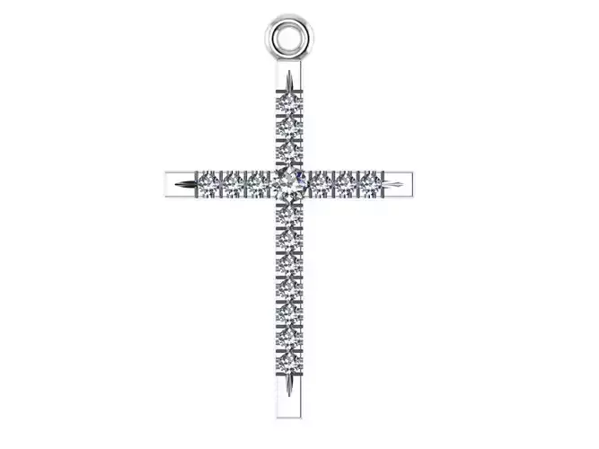 classic diamond cross 3D print model