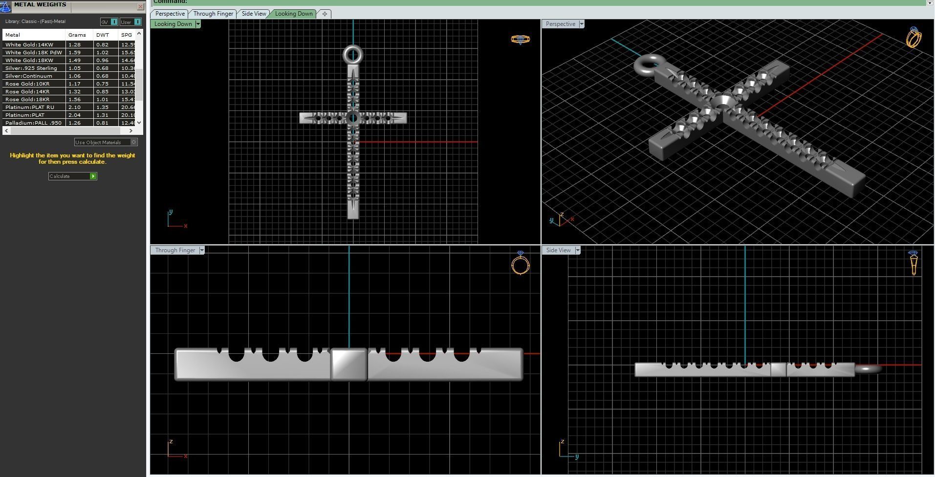 classic diamond cross 3D print model_18