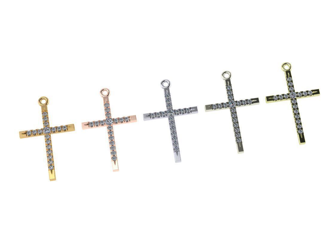 classic diamond cross 3D print model_21