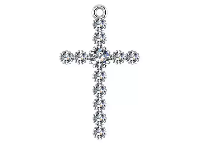 classic diamond cross 3D print model