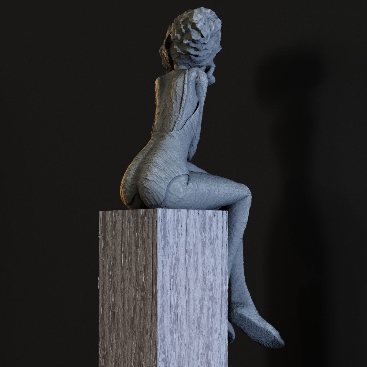 Valerie Hadida Melancolia Sculpture 3D model_4
