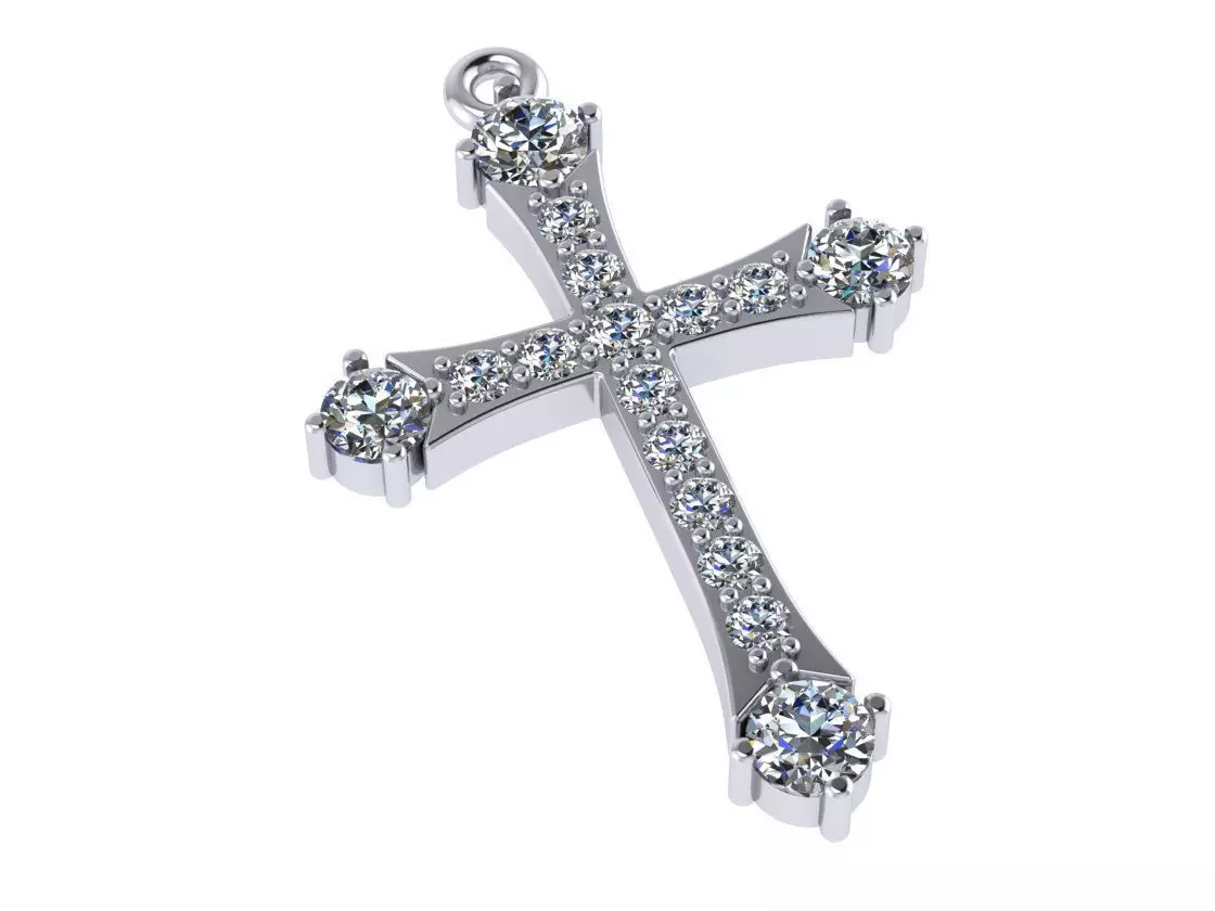 classic diamond cross 3D print model_0