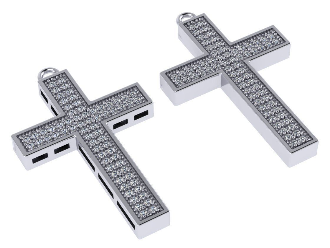 classic diamond cross 3D print model_1
