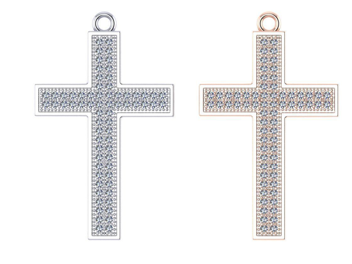 classic diamond cross 3D print model_19