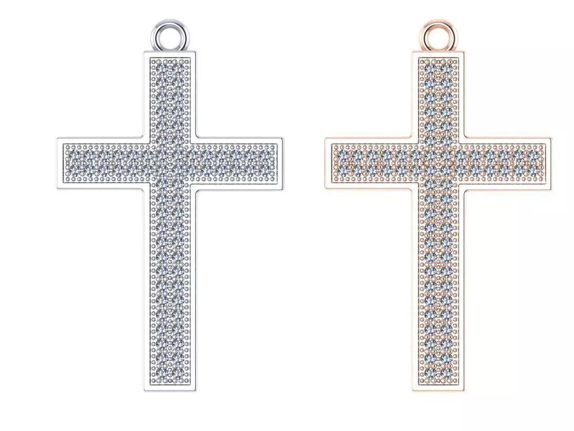 classic diamond cross 3D print model_0