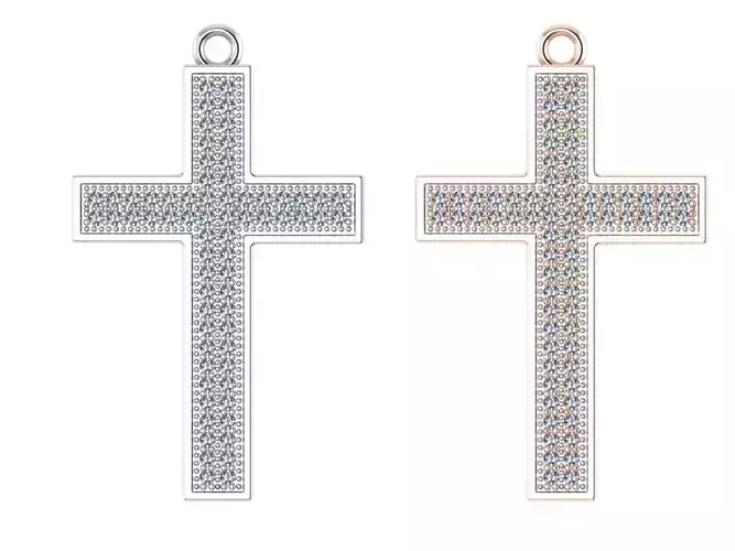 classic diamond cross 3D print model