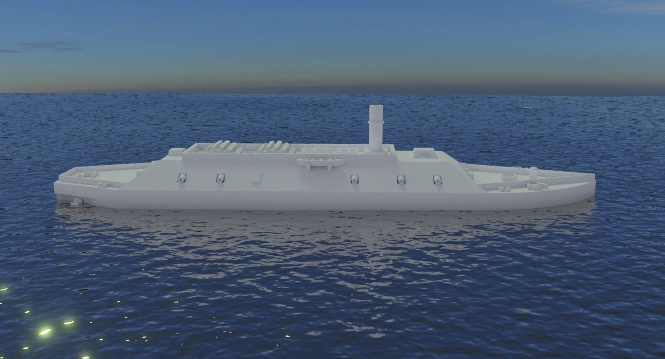 CSS LOUISIANA 1862 3D print model_23