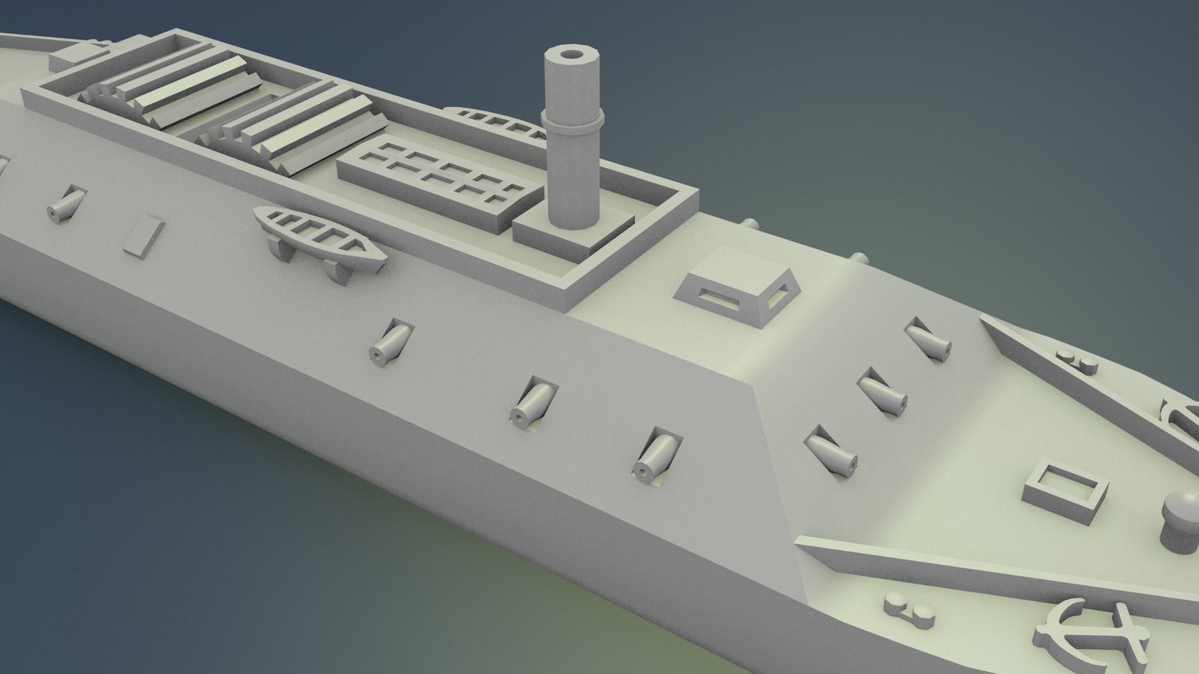 CSS LOUISIANA 1862 3D print model_10