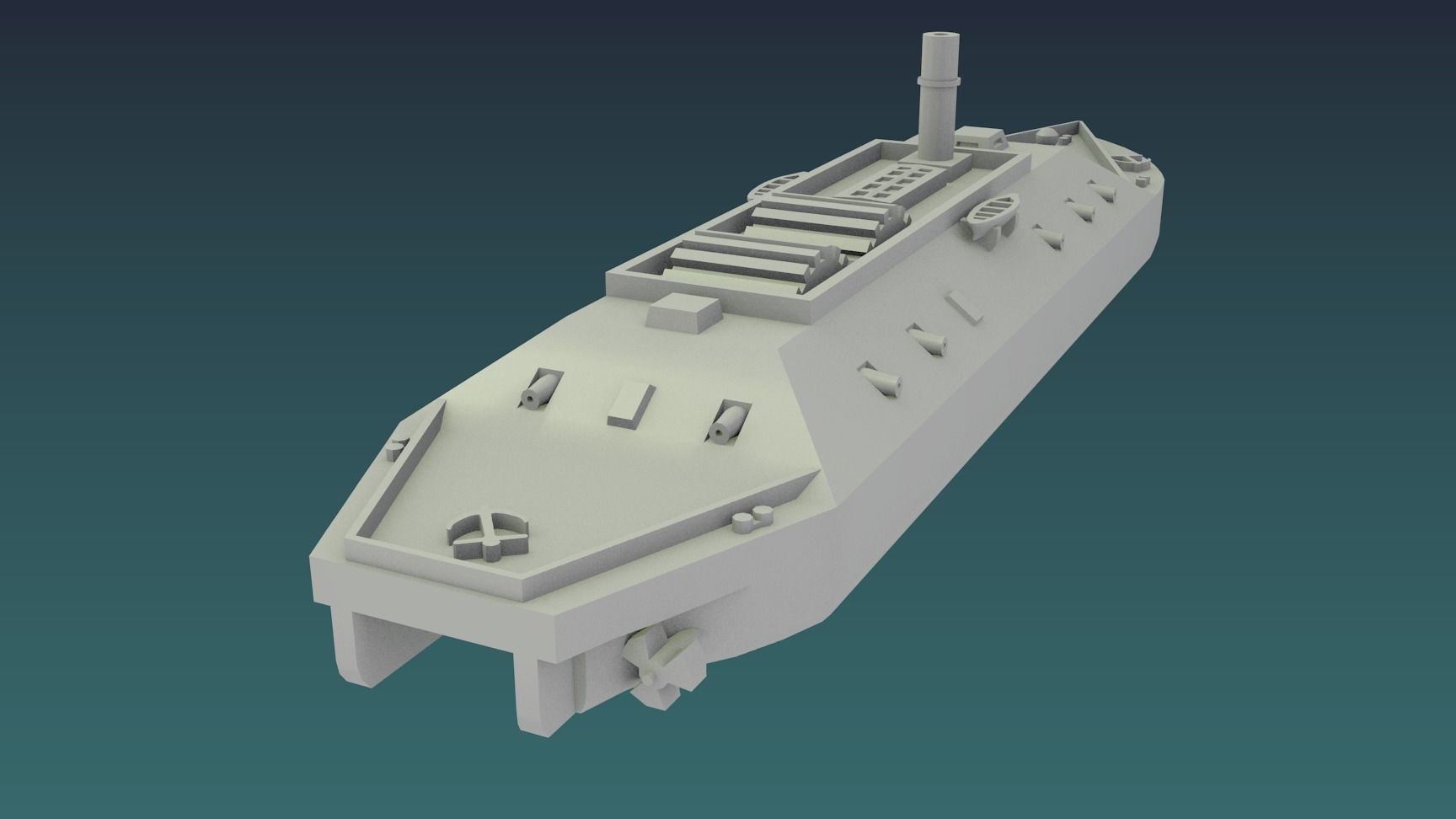 CSS LOUISIANA 1862 3D print model_13