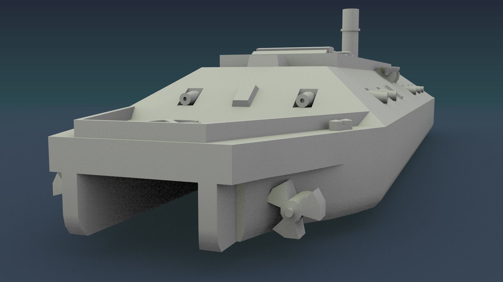 CSS LOUISIANA 1862 3D print model_11