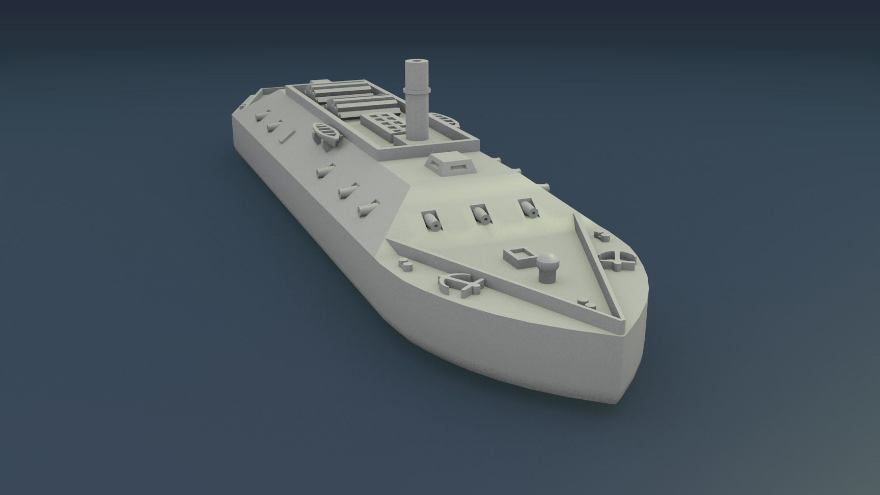 CSS LOUISIANA 1862 3D print model_9