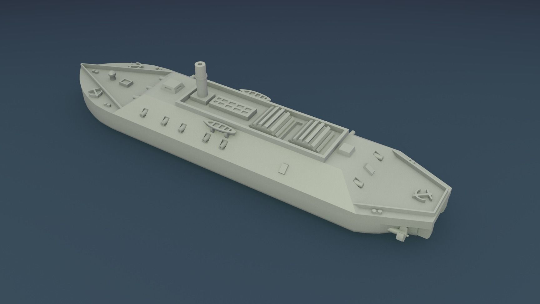 CSS LOUISIANA 1862 3D print model_4