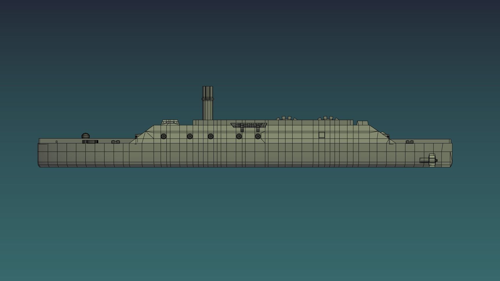 CSS LOUISIANA 1862 3D print model_15