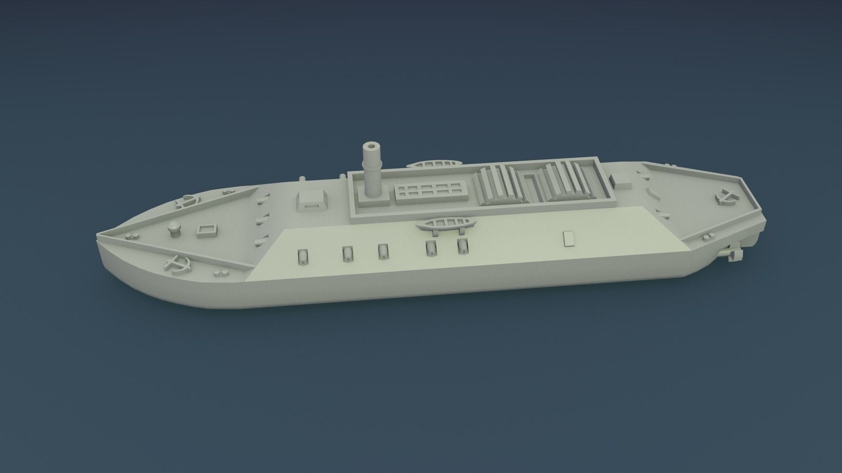 CSS LOUISIANA 1862 3D print model_3