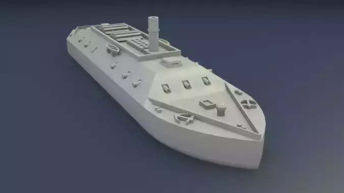 CSS LOUISIANA 1862 3D print model