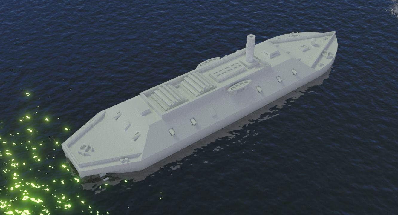 CSS LOUISIANA 1862 3D print model_22