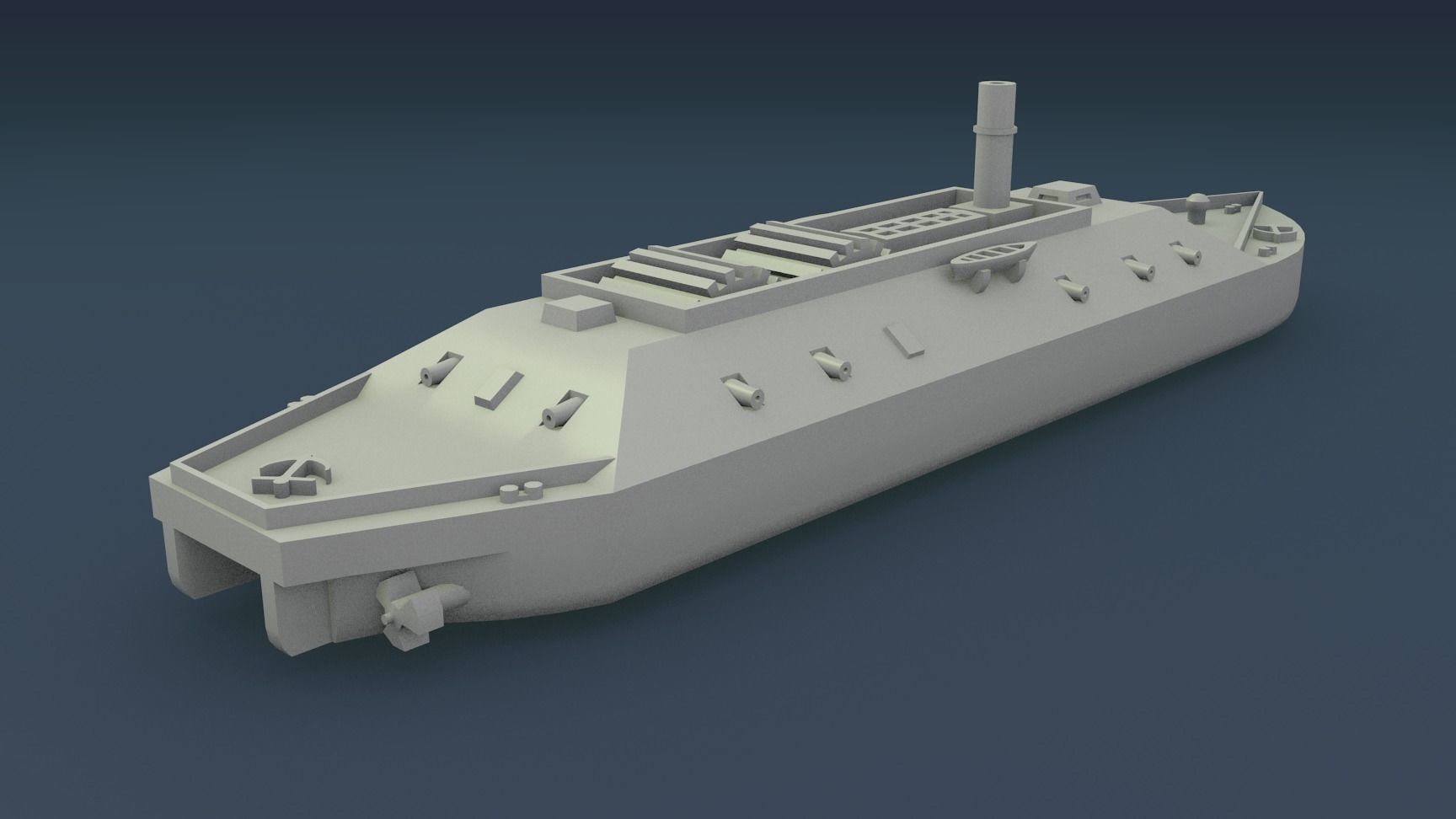 CSS LOUISIANA 1862 3D print model_7