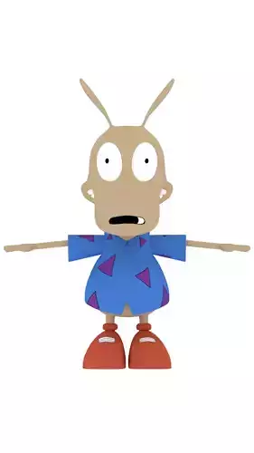 Rocko simpsons cartoon character