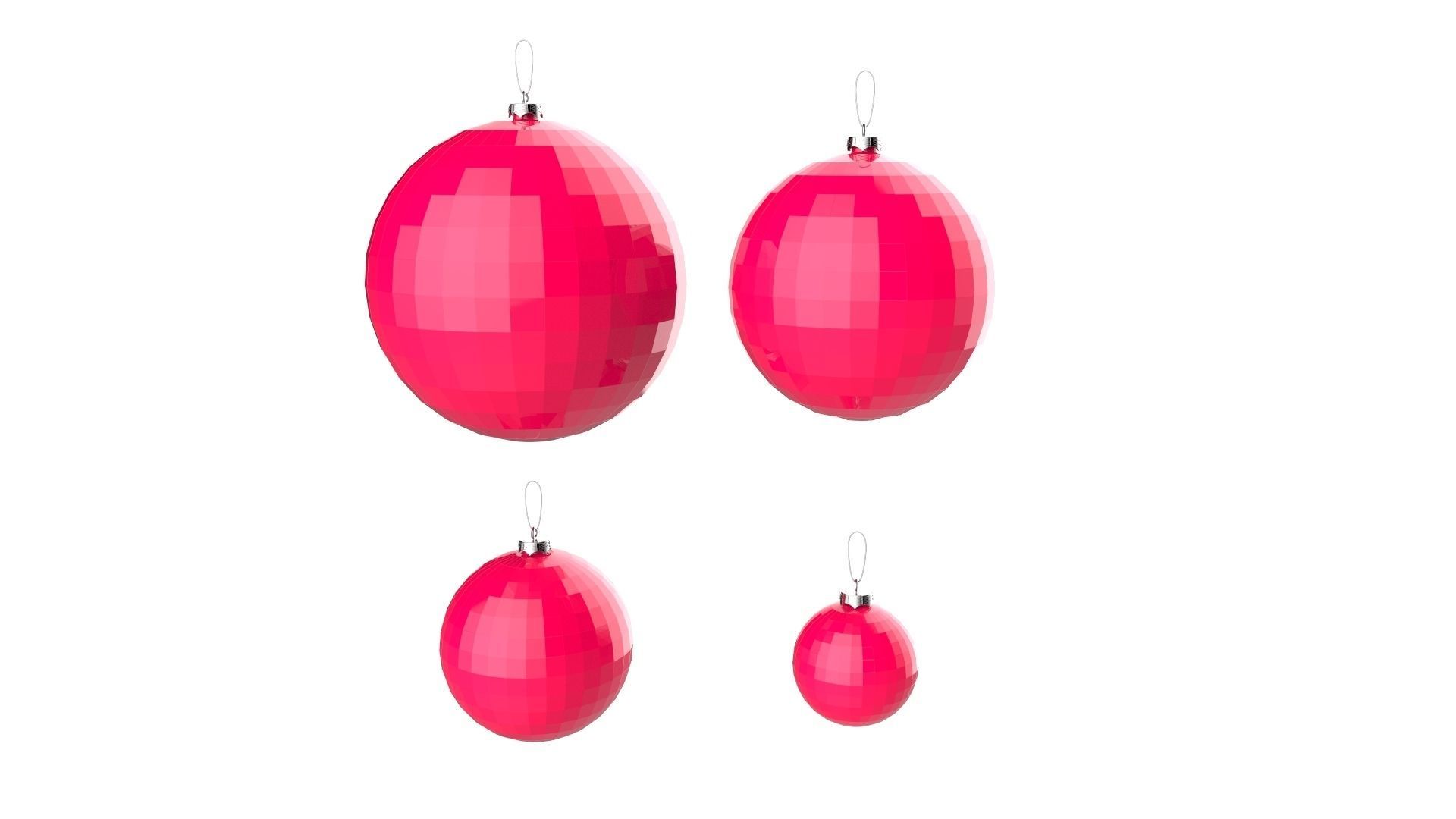Christmas Tree Decoration Ball Collection 02 3D model_10