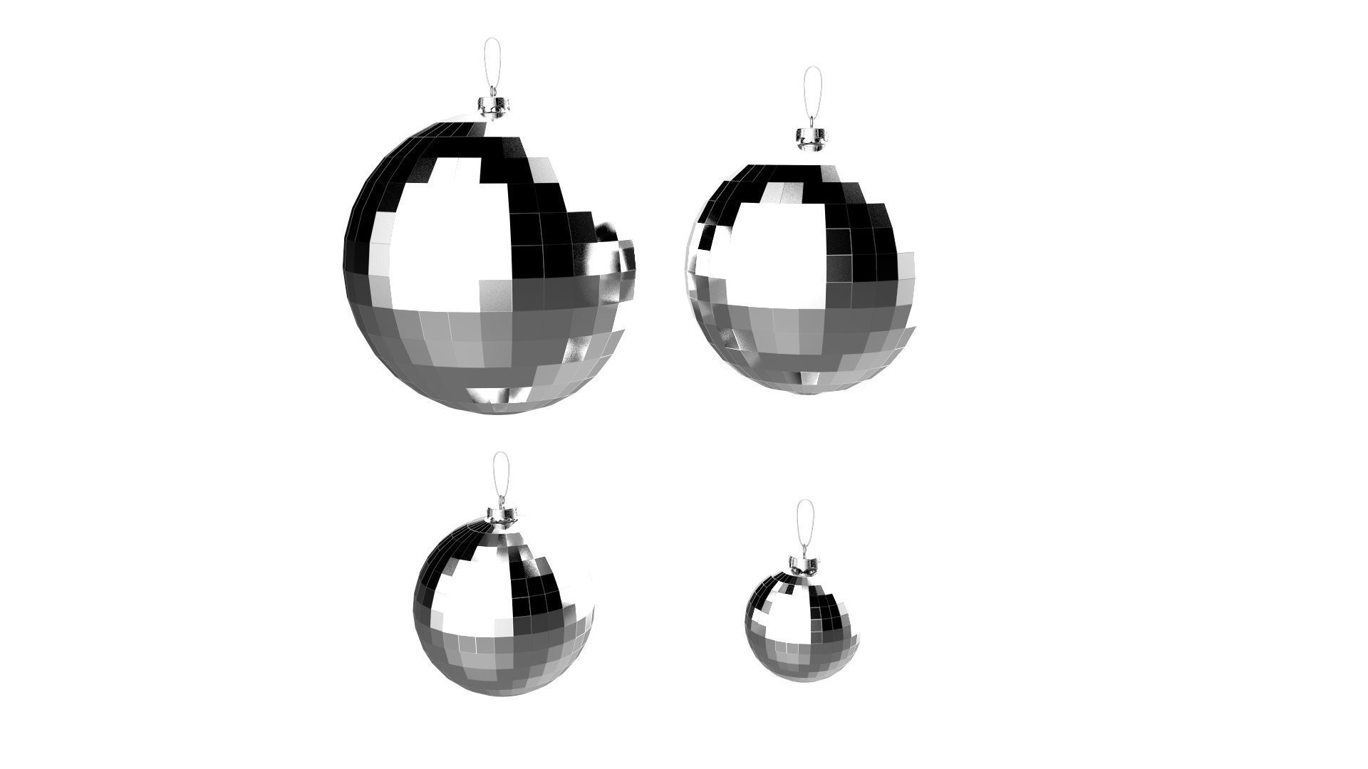 Christmas Tree Decoration Ball Collection 02 3D model_12