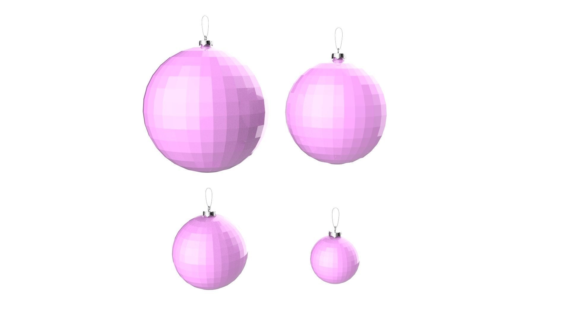 Christmas Tree Decoration Ball Collection 02 3D model_8