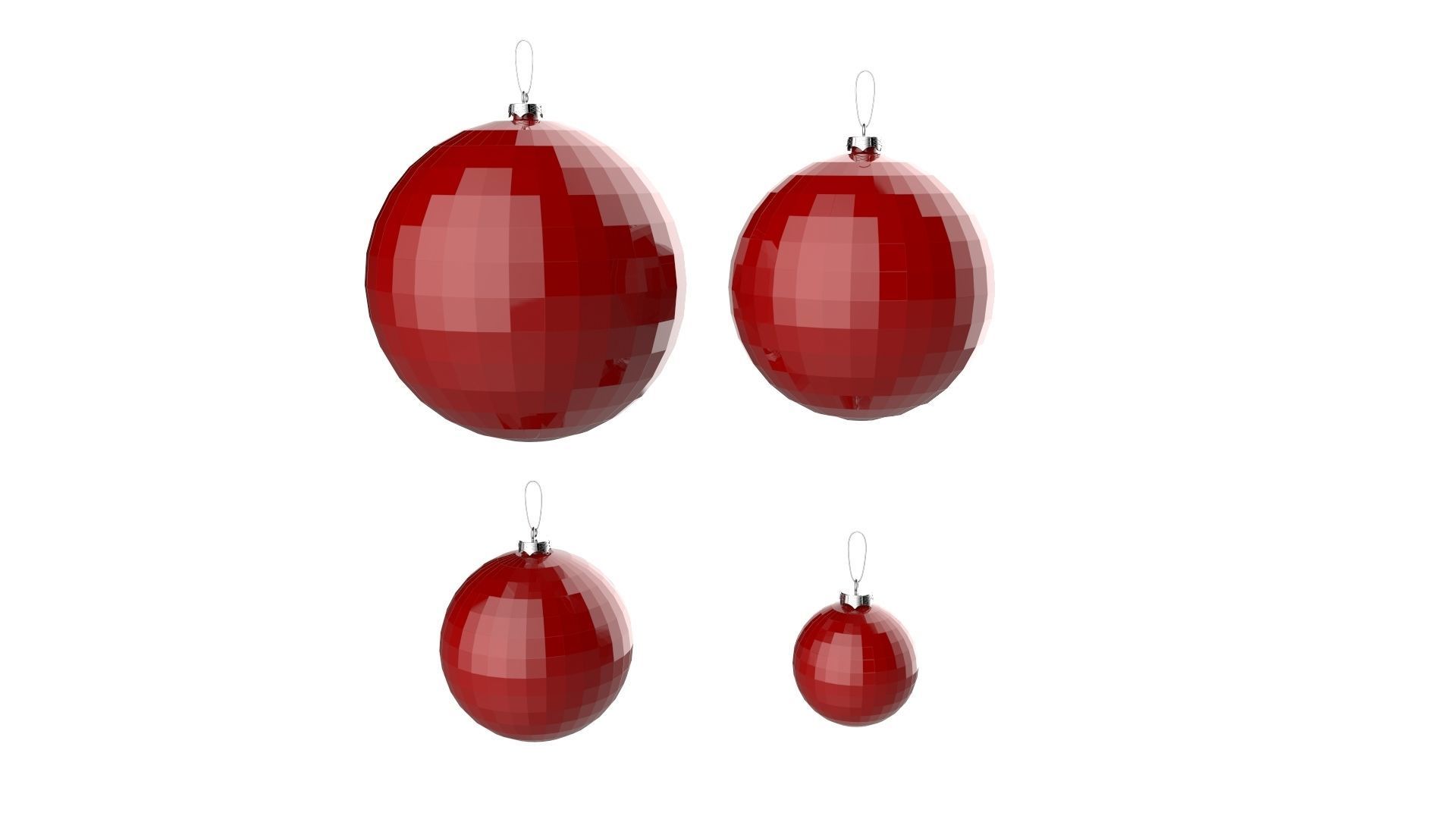 Christmas Tree Decoration Ball Collection 02 3D model_5