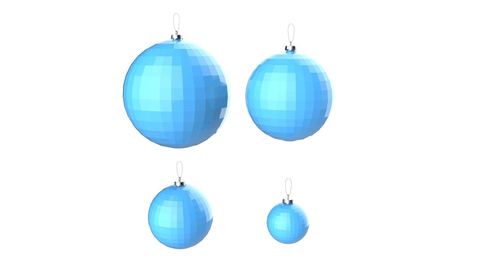 Christmas Tree Decoration Ball Collection 02 3D model_7