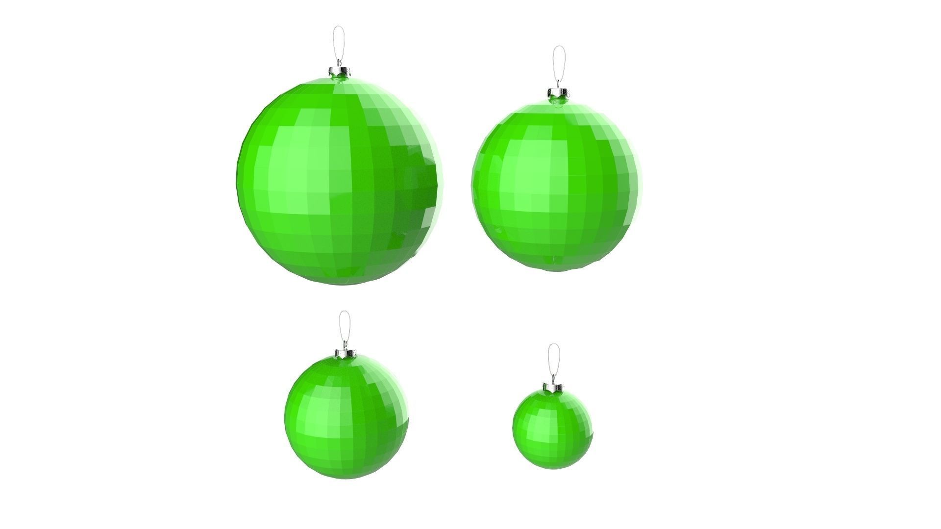 Christmas Tree Decoration Ball Collection 02 3D model_6
