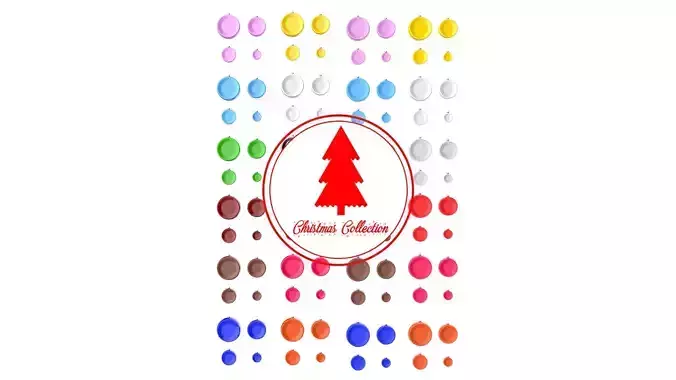 Christmas Tree Decoration Ball Collection 03