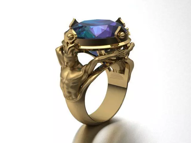 women ring No 03 3D print model