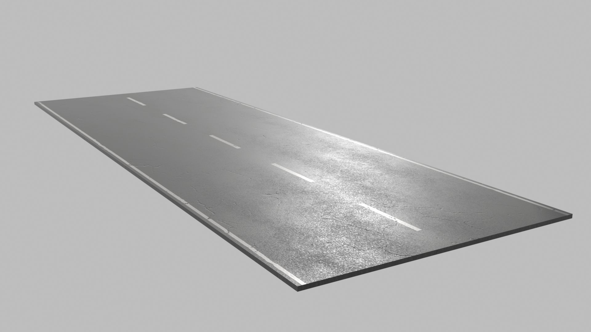 3D model Modular Road Pack PBR VR / AR / low-poly | CGTrader