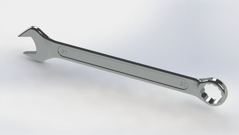 wrench big collection from 8mm to 32mm 3D model_28