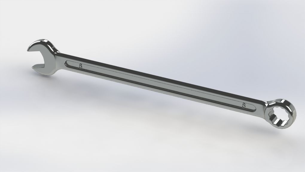 wrench big collection from 8mm to 32mm 3D model_4