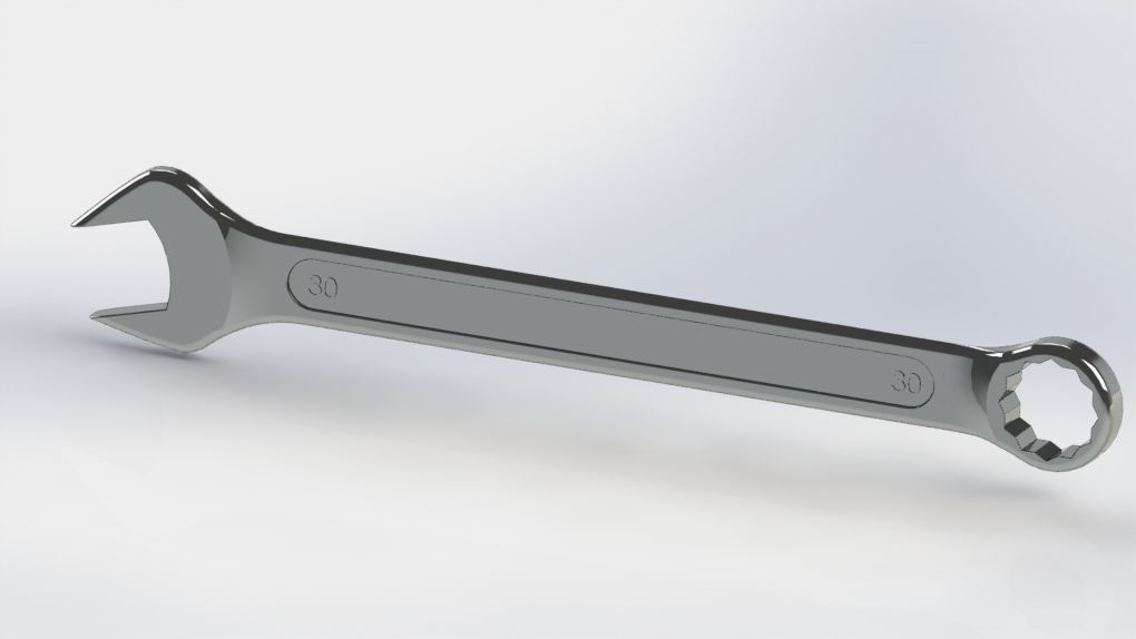 wrench big collection from 8mm to 32mm 3D model_24