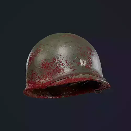 WW2 American Soldier Military Helmet Game Ready