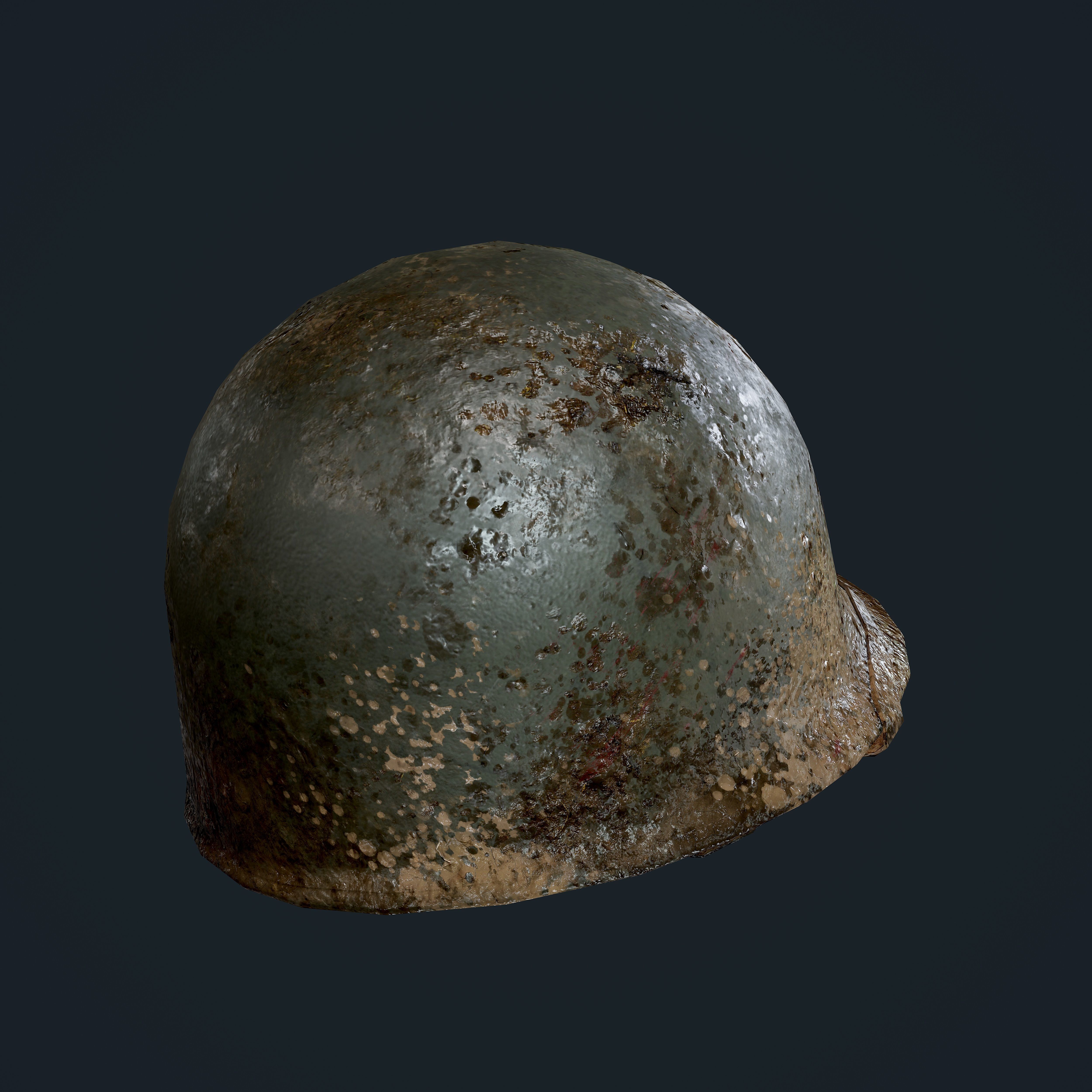 WW2 American Soldier Military Helmet Game Ready Low-poly 3D model_5