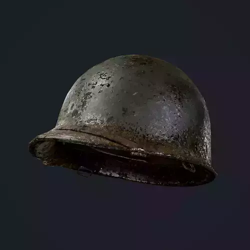 WW2 American Soldier Military Helmet Game Ready