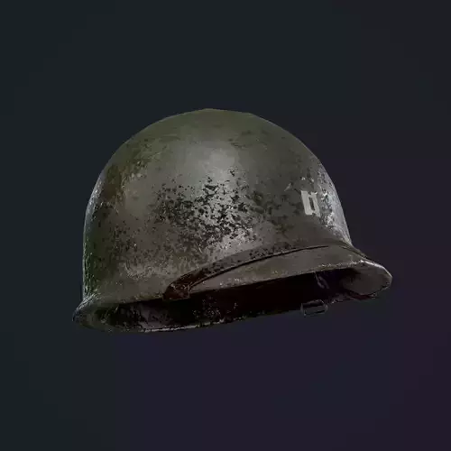 WW2 American Soldier Military Helmet Game Ready