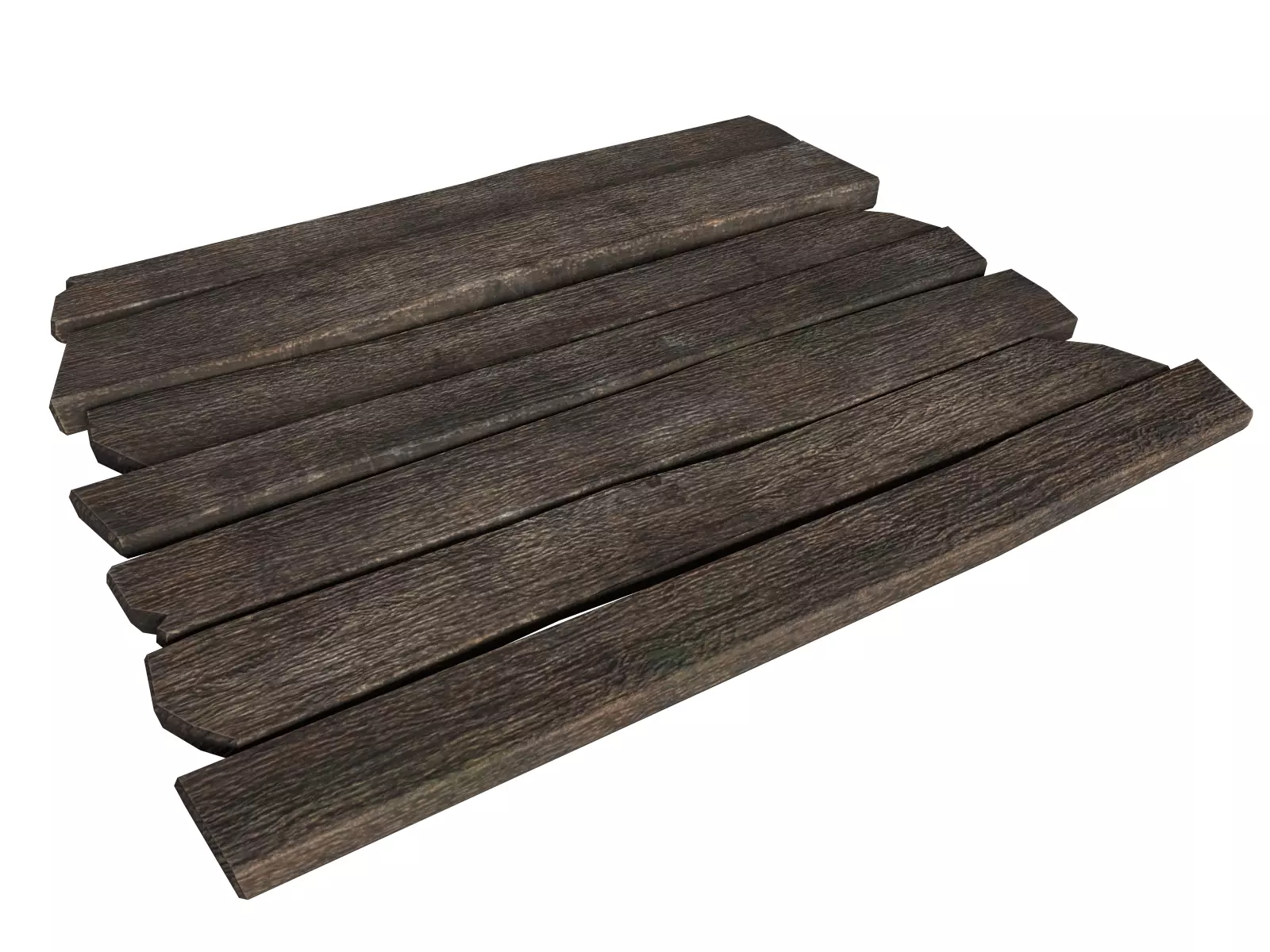 Old planks Free low-poly 3D model_0