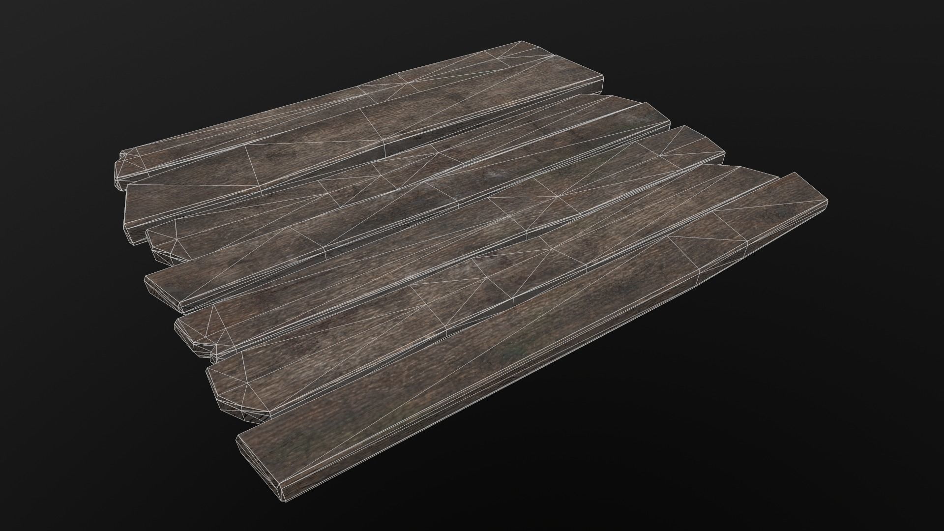 Old planks Free low-poly 3D model_5